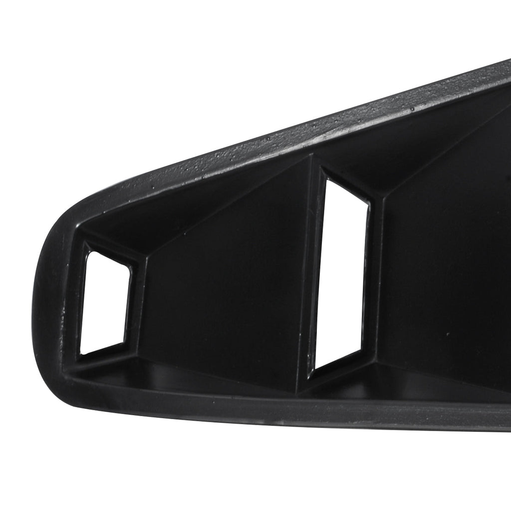 2005-2014 Ford Mustang S197 Textured Black ABS Quarter Window Louvers