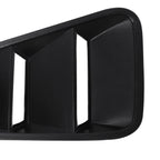 2005-2014 Ford Mustang S197 Textured Black ABS Quarter Window Louvers
