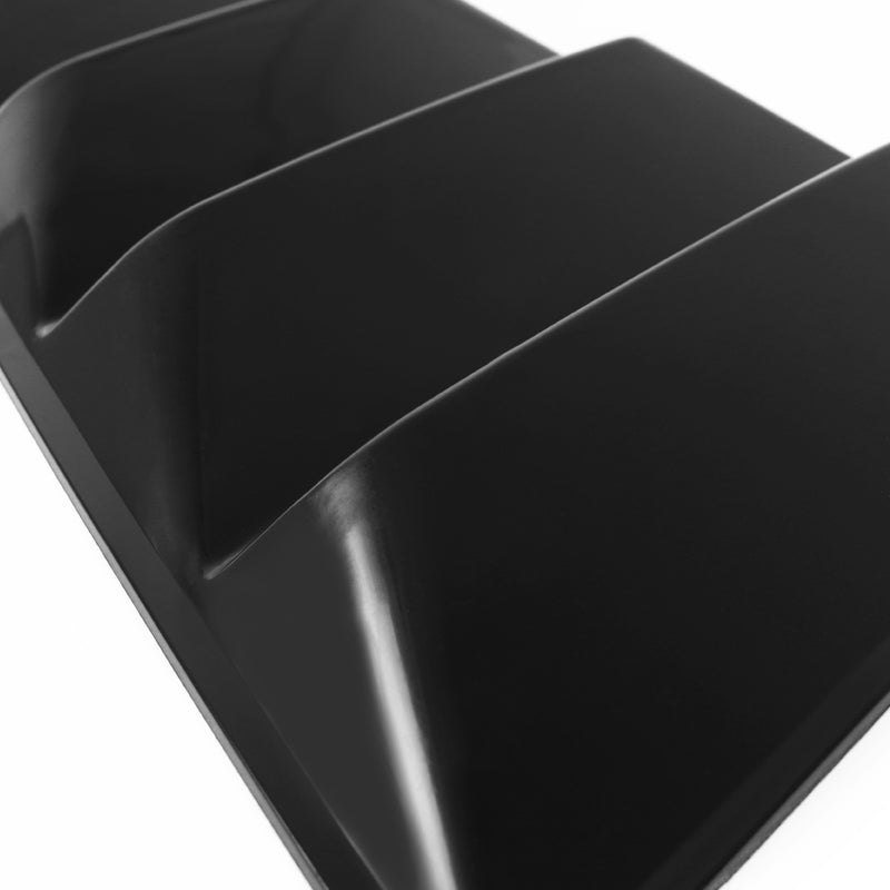 2015-2018 Ford Mustang S550 Black ABS Quarter Window Louvers