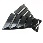 2015-2018 Ford Mustang S550 Black ABS Quarter Window Louvers