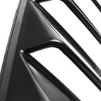 2015-2018 Ford Mustang S550 Black ABS Quarter Window Louvers