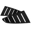 2015-2018 Ford Mustang S550 Black ABS Quarter Window Louvers