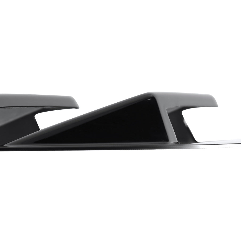 2015-2018 Ford Mustang S550 Glossy Black ABS 5 Vent Style Quarter Window Louvers
