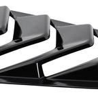 2015-2018 Ford Mustang S550 Glossy Black ABS 5 Vent Style Quarter Window Louvers