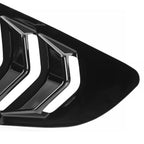 2015-2018 Ford Mustang S550 Glossy Black ABS 5 Vent Style Quarter Window Louvers
