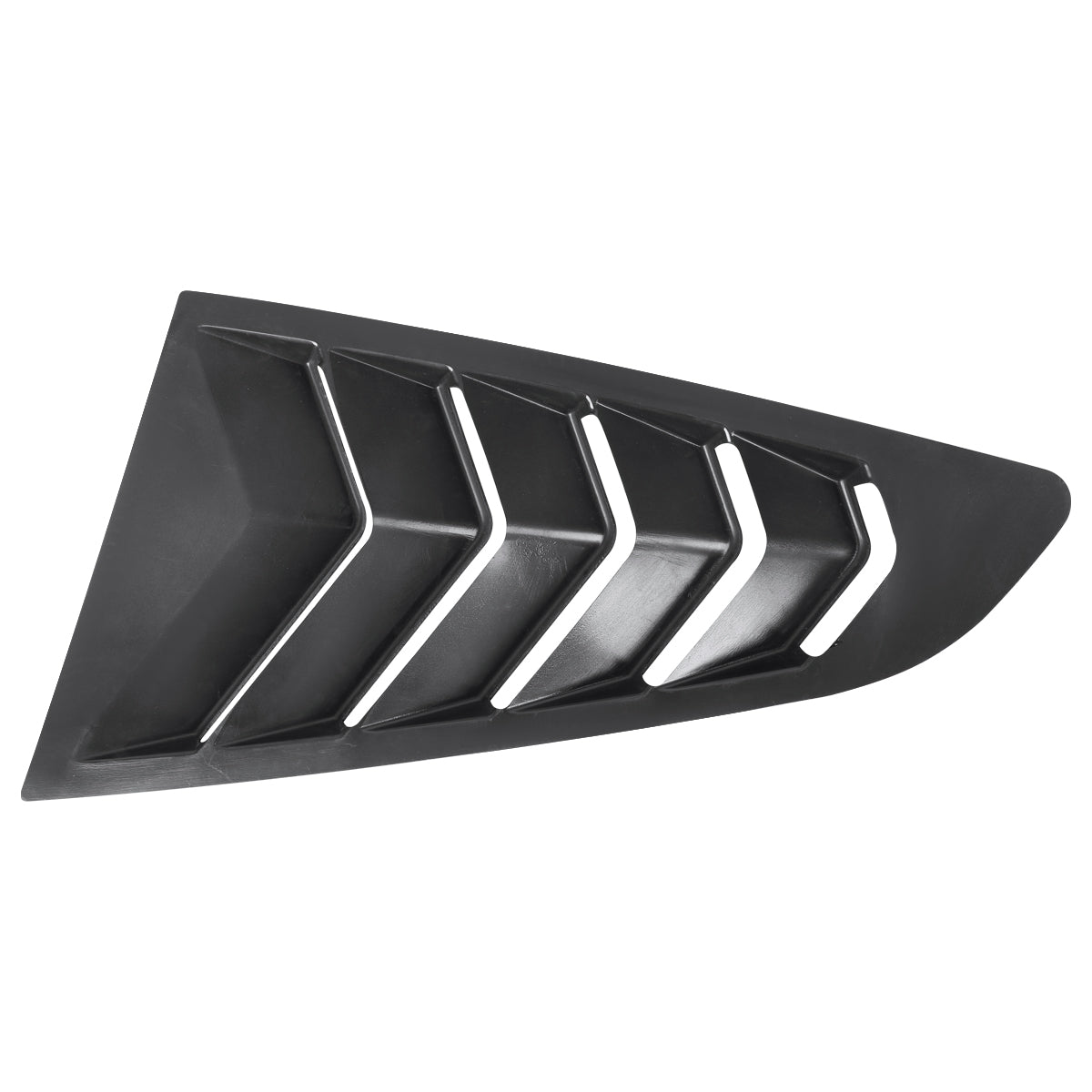2015-2018 Ford Mustang S550 Glossy Black ABS 5 Vent Style Quarter Window Louvers