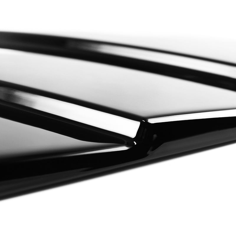2015-2018 Ford Mustang S550 Glossy Black ABS Quarter Window Louvers