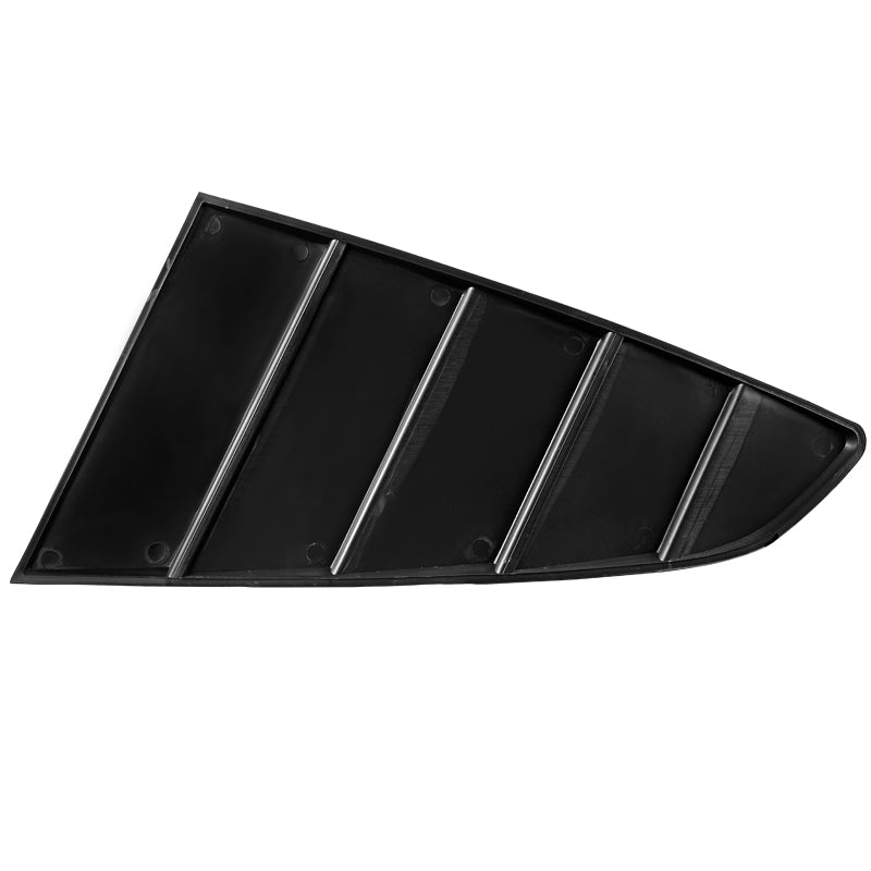 2015-2018 Ford Mustang S550 Glossy Black ABS Quarter Window Louvers