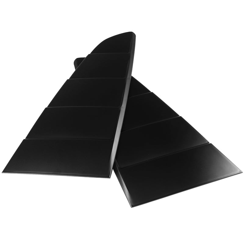 2015-2018 Ford Mustang S550 Matte Black Textured ABS Quarter Window Louvers