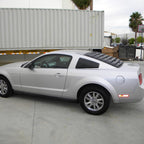 2005-2014 Ford Mustang S197 Coupe Textured Matte Black ABS Vintage Style Rear Window Louver