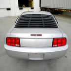 2005-2014 Ford Mustang S197 Coupe Textured Matte Black ABS Vintage Style Rear Window Louver