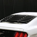 2015-2024 Ford Mustang Glossy Black Textured ABS Vintage Style Rear Window Louver