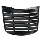 2015-2024 Ford Mustang Glossy Black Textured ABS Vintage Style Rear Window Louver
